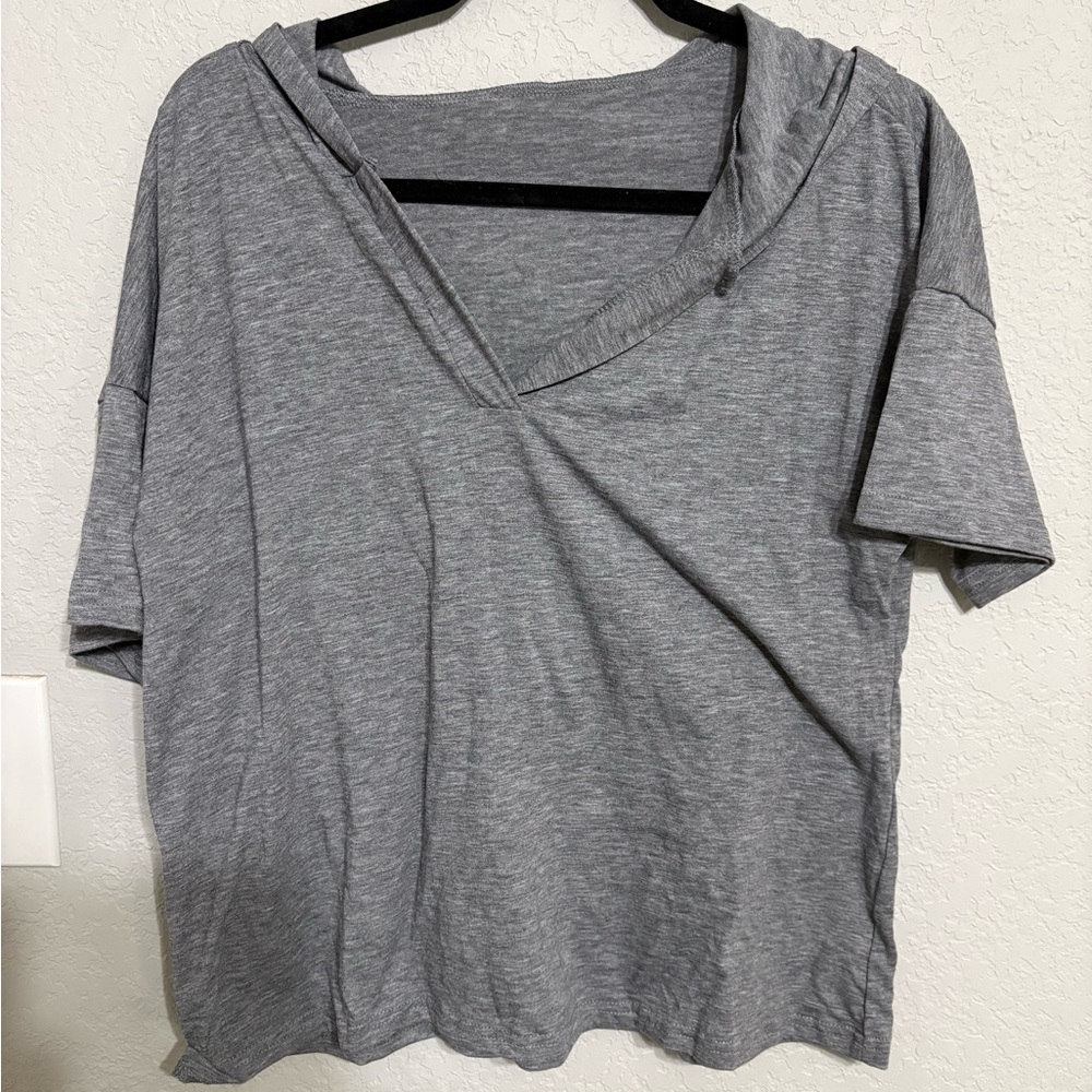 Amazon Women's Gray Hoodie Sweatshirt
